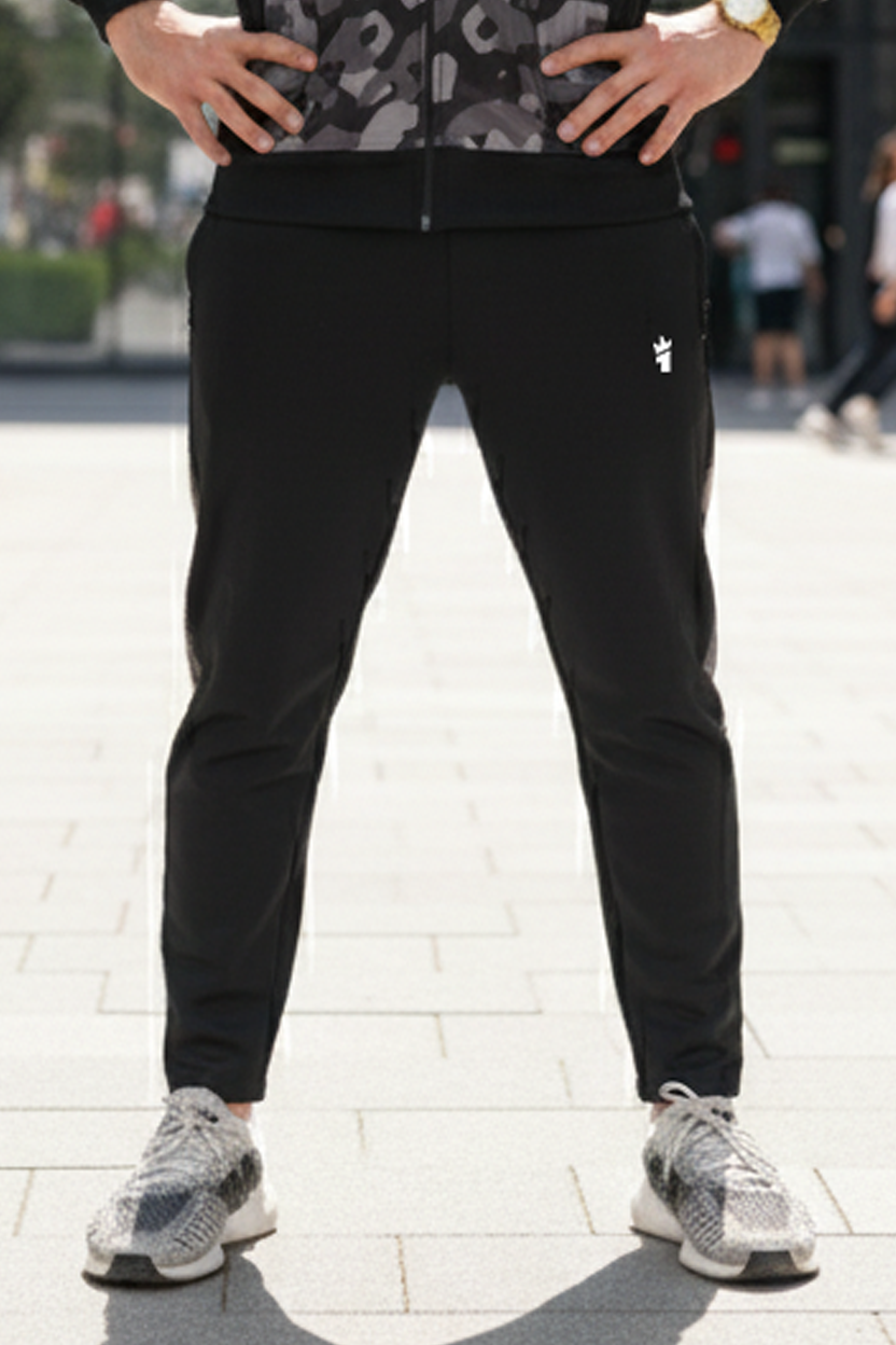 Mens - Winter Tracksuit - Black Camo Strike