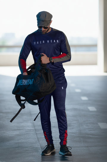 Mens - Polyester Tracksuit - Blue Boost