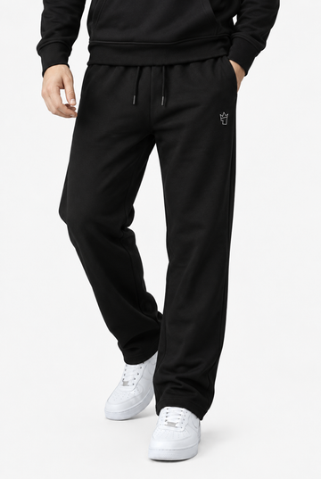 Mens - Polyster Fleece Trouser - Black