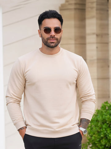 Mens - Baggy Drop Sweatshirt - Off White
