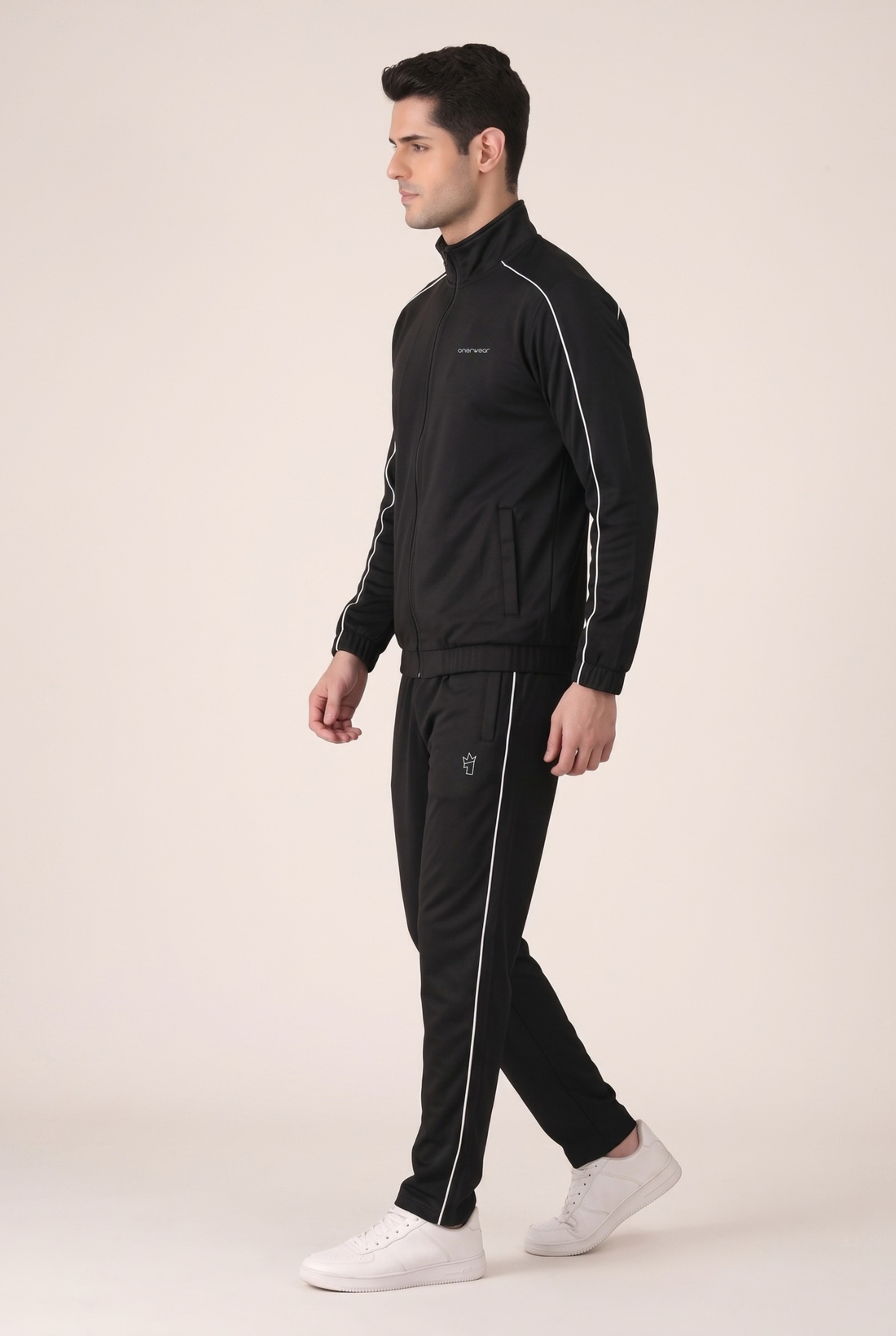 Mens - Winter Tracksuit - Black Shadow Line
