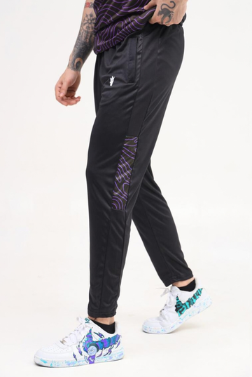 Mens - Polyester Trouser - Purple Squally