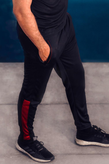 Mens - Polyester Trouser - Roaring Red