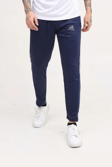 Mens - Polyester Trouser - Adi White & Blue