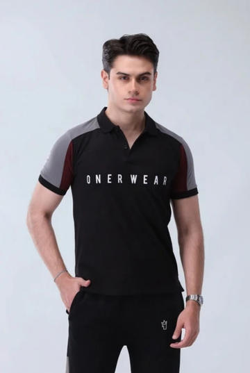 Mens - Cotton  Shirt  - Black Boost