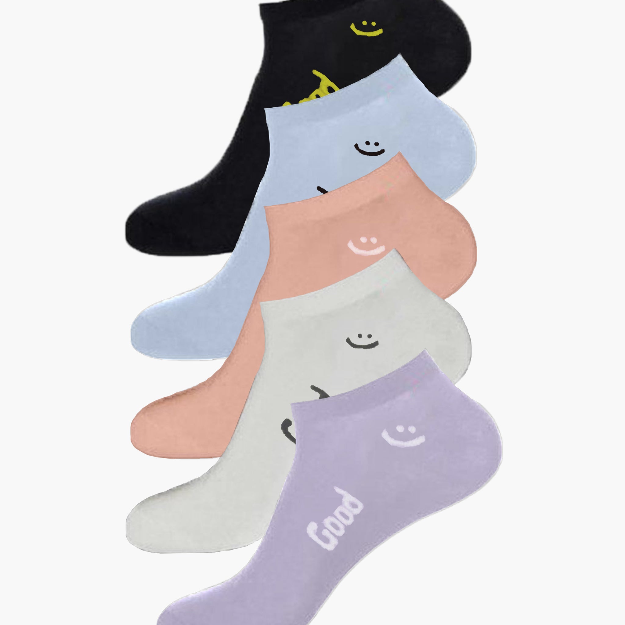 Cute Good Ankle Socks (Pack of 5)