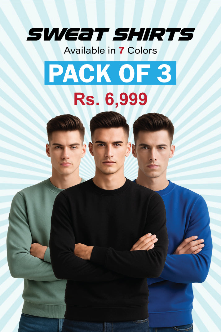 3-Pack Drop Shoulder Sweatshirt