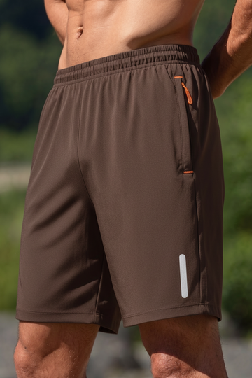 Men's - Micro Stretch Shorts - Dark Brown