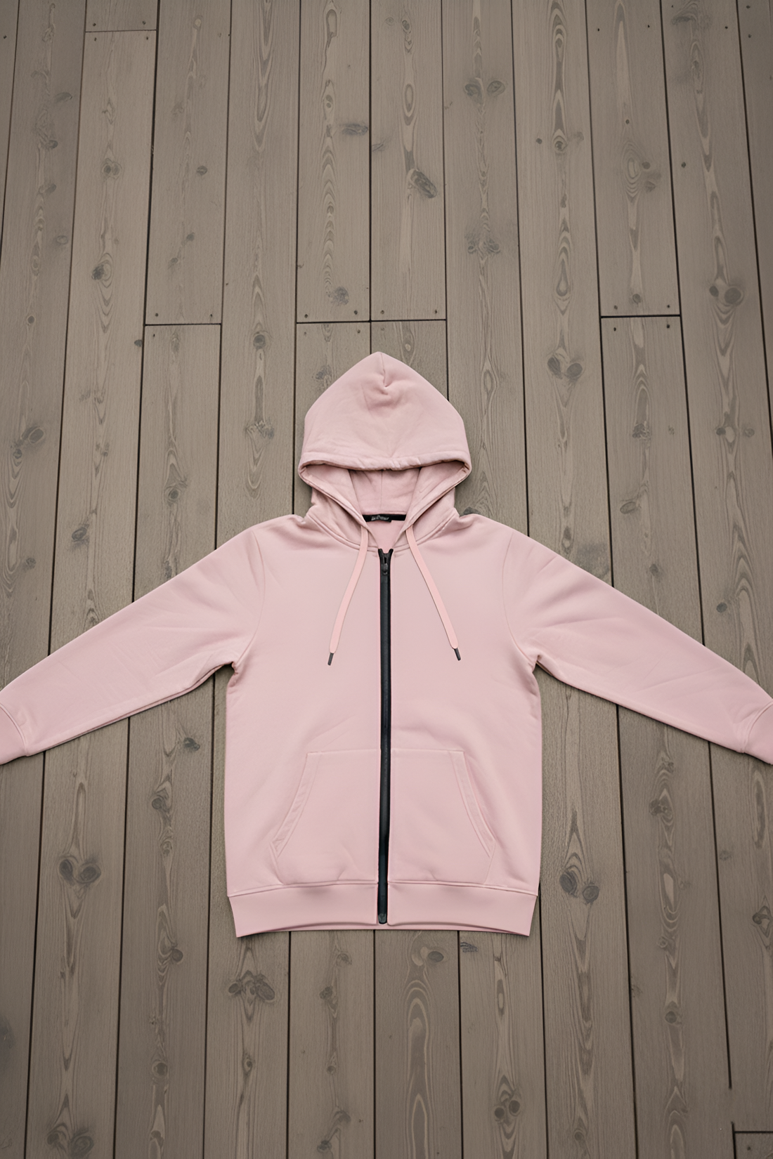 Men's - Zipper Hoodie - Pink