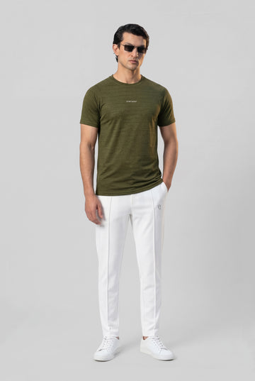 Mens - Imported Tracksuit - White Bee Olive