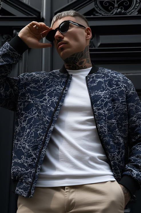 Mens - Soft Feel Jacket - Navy Blue