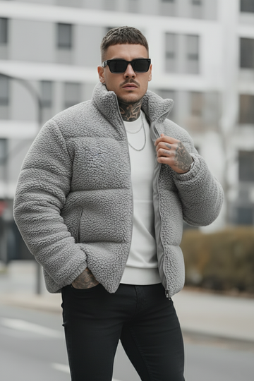 Men's - Sherpa Puffer - Light Gray