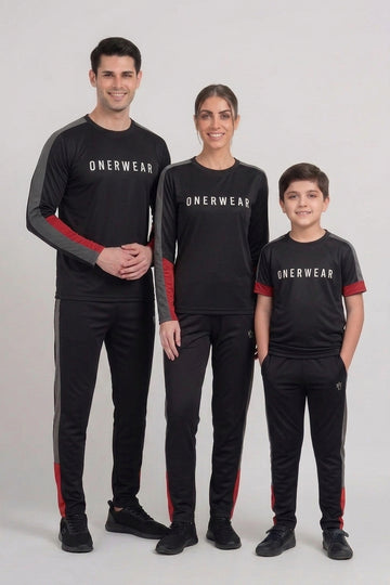 Family Bundle - Polyester Tracksuits - Black Boost