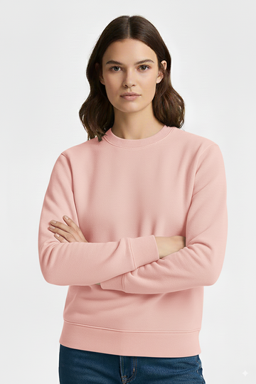 Pink Baggy Drop Women Sweatshirt