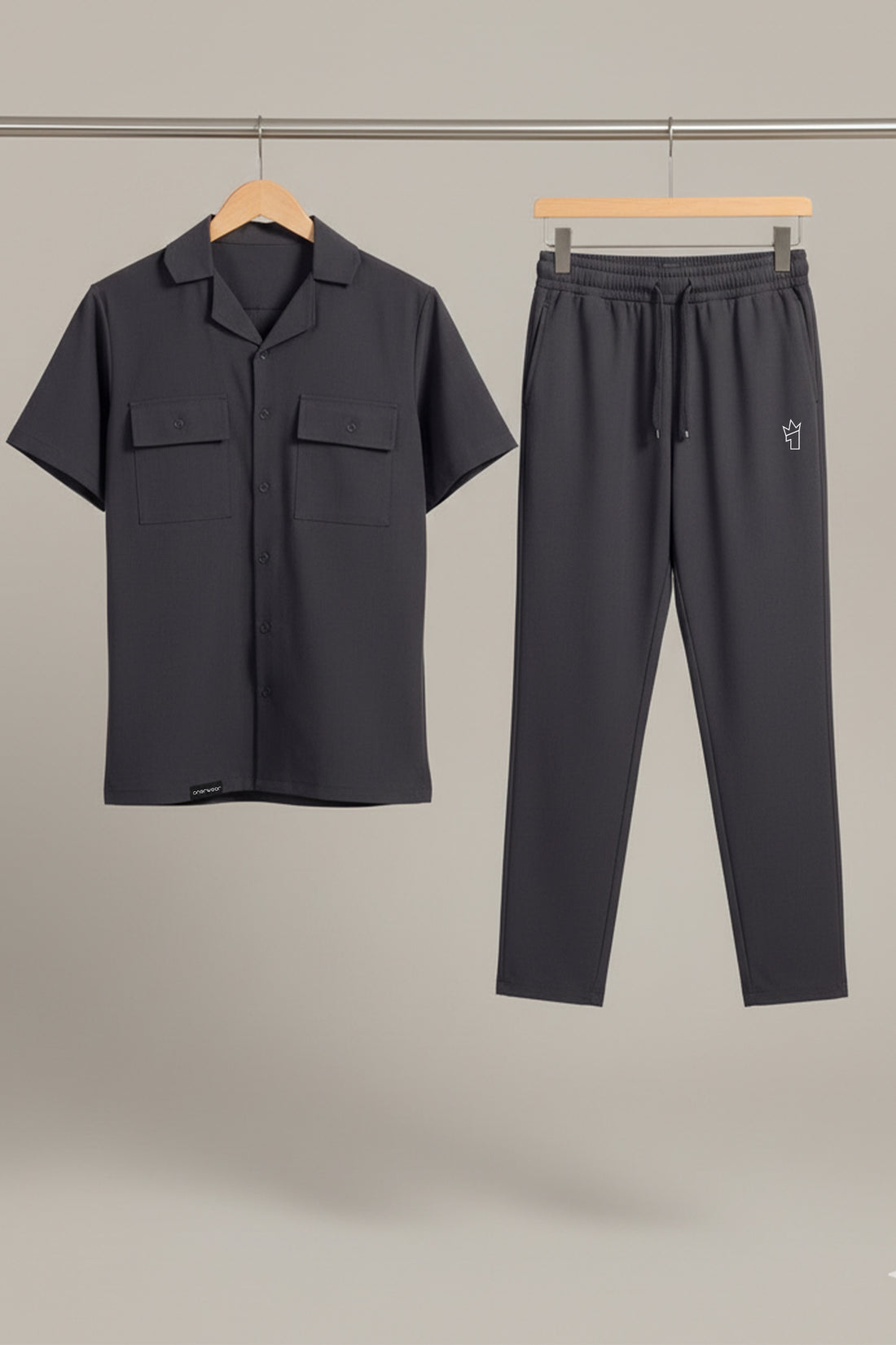 Womens - Imported Tracksuit - Safari Co-Ord Set - Gray