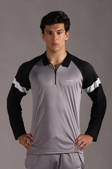 Mens - Polyester Shirt - Silver Eclipse