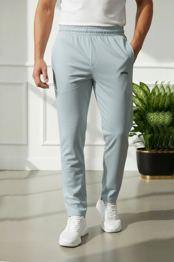 Mens - Imported Dot Mesh Trouser - Light Blue