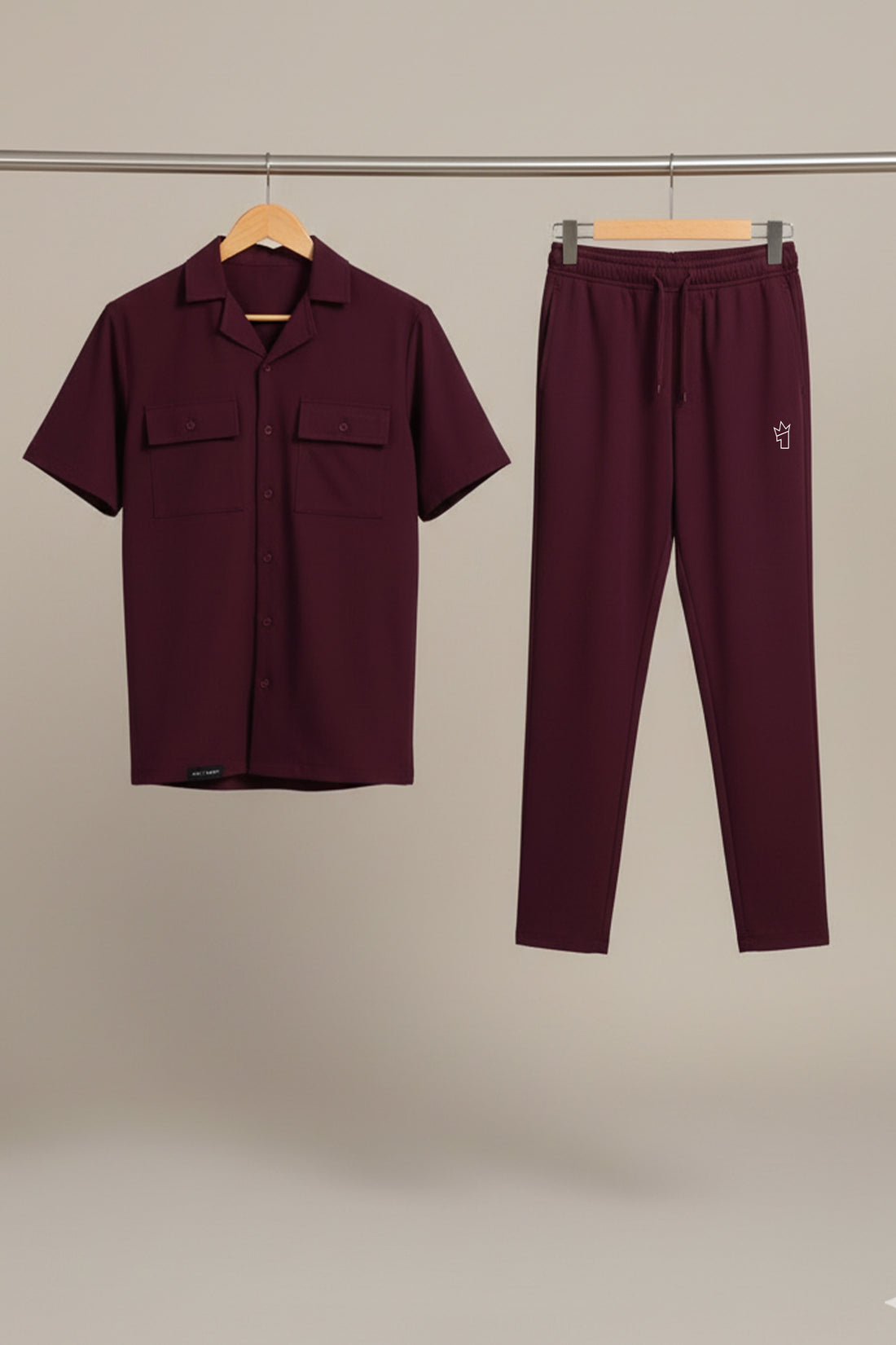 Womens - Imported Tracksuit - Safari Co-Ord Set - Maroon