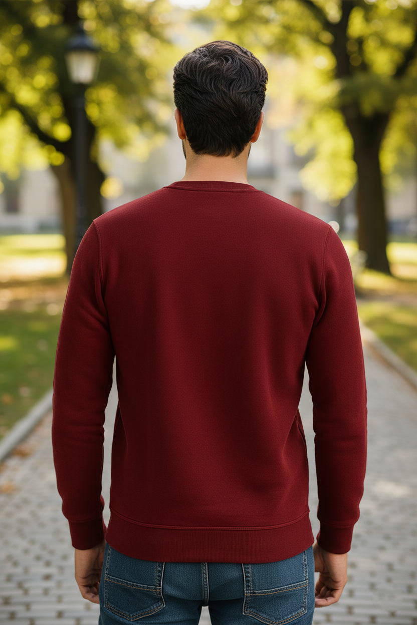 Men's - Baggy Drop Sweatshirt - Maroon