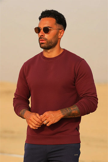 Men's - Baggy Drop Sweatshirt - Maroon