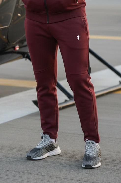 Mens - Winter Tracksuit - Maroon Velocity