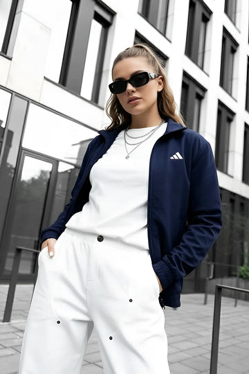 Womens - Adi Wind Breaker Jacket - Navy Blue