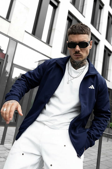 Mens - Adi Wind Breaker Jacket - Navy Blue