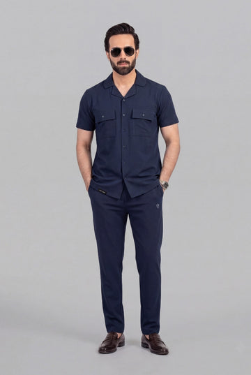 Mens - Safari Co-Ord Set - Navy