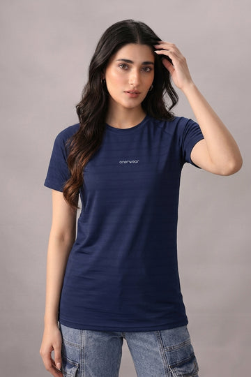 Womens - Imported Shirt - Stretchable Bee Mesh - Navy