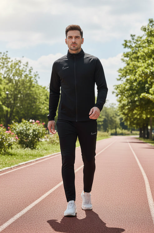 Mens - Winter Tracksuit - Nik Black & White