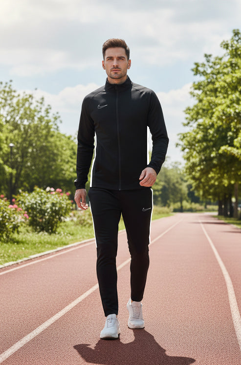 Mens - Winter Tracksuit - Nik Black & White