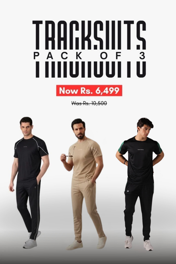 Men’s - Polyester Tracksuit - Bundle Offer - Shadow Stride, Camel Stride & Dark Forest