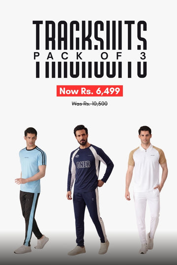 Men’s - Polyester Tracksuit - Bundle Offer - Sky Runner, Sign Navy & Almond