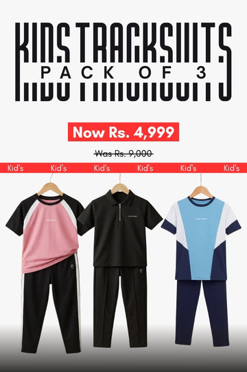 Kid's - Polyester Tracksuit - Bundle Offer - Horizon, Rose & Elite Pro