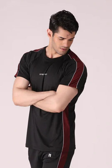 Mens - Polyester T Shirt - Prime Maroon