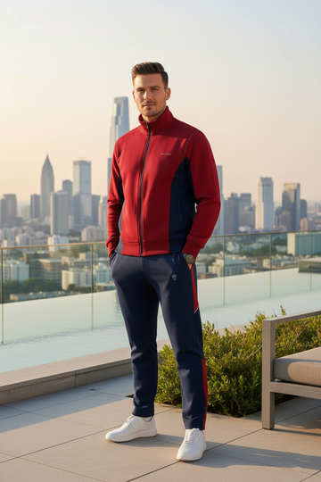 Mens - Winter Tracksuit - Red Jet
