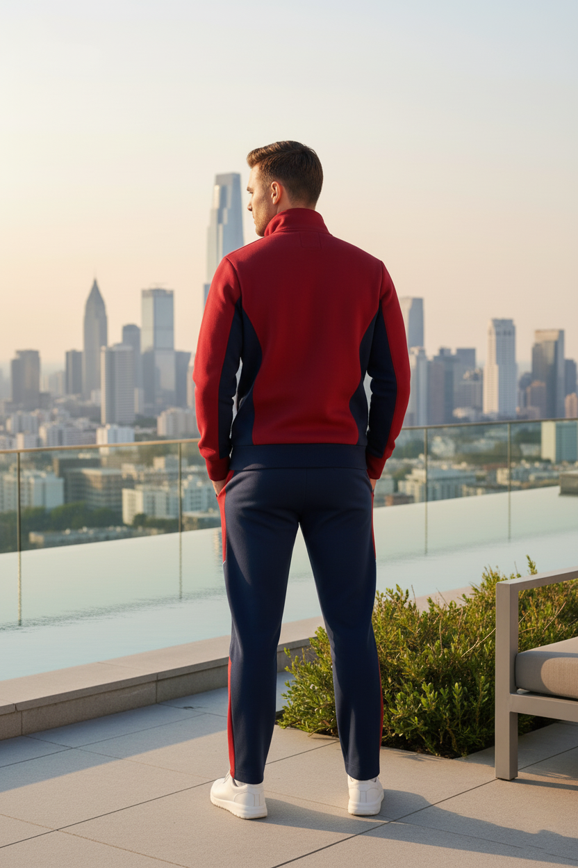 Mens - Winter Tracksuit - Red Jet