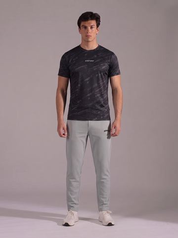 Mens - Imported Tracksuit - Camo Black Dot Silver