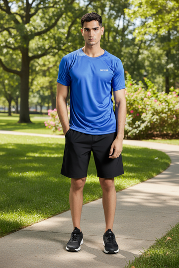Mens - Dri Fit Set - Midnight Royal Black
