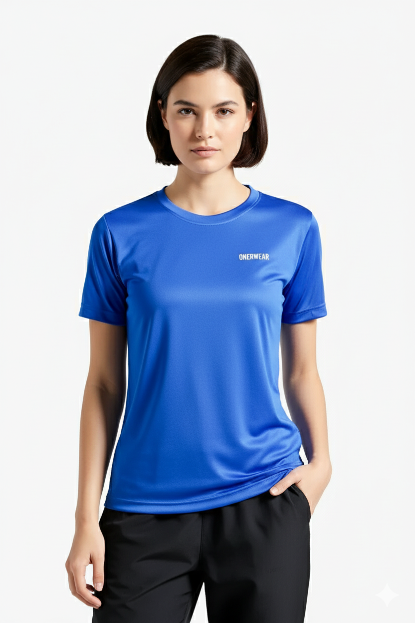 Royal Blue Polyester Tee