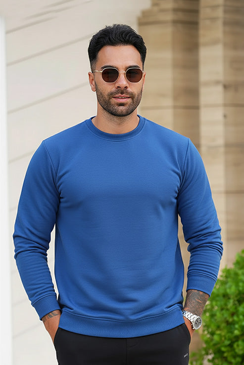 Men's - Baggy Drop Sweatshirt - Royal Blue