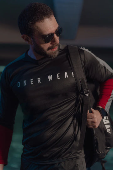 Mens - Polyester T Shirt - Black Boost