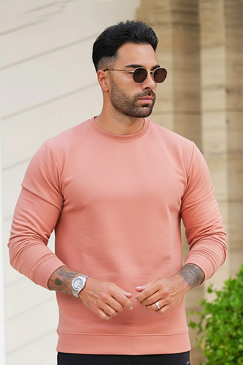 Men's - Baggy Drop Sweatshirt - Salmon