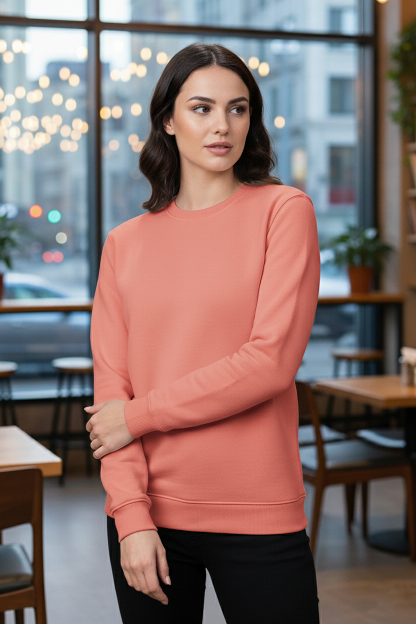 Women's - Baggy Drop Women Sweatshirt - Salmon