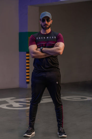 Mens - Polyester Tracksuit - Signature Black Fusion