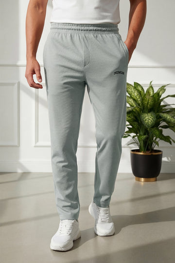 Mens - Imported Dot Mesh Trouser - Silver Gray