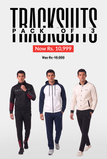 Men’s - Winter Tracksuit - Bundle Offer - Majesty Carbon, Sky Runner & Red Black