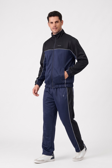 Mens - Winter Tracksuit - Black Navy