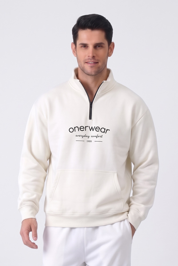 Mens - Cotton Fleece Upper – Off White