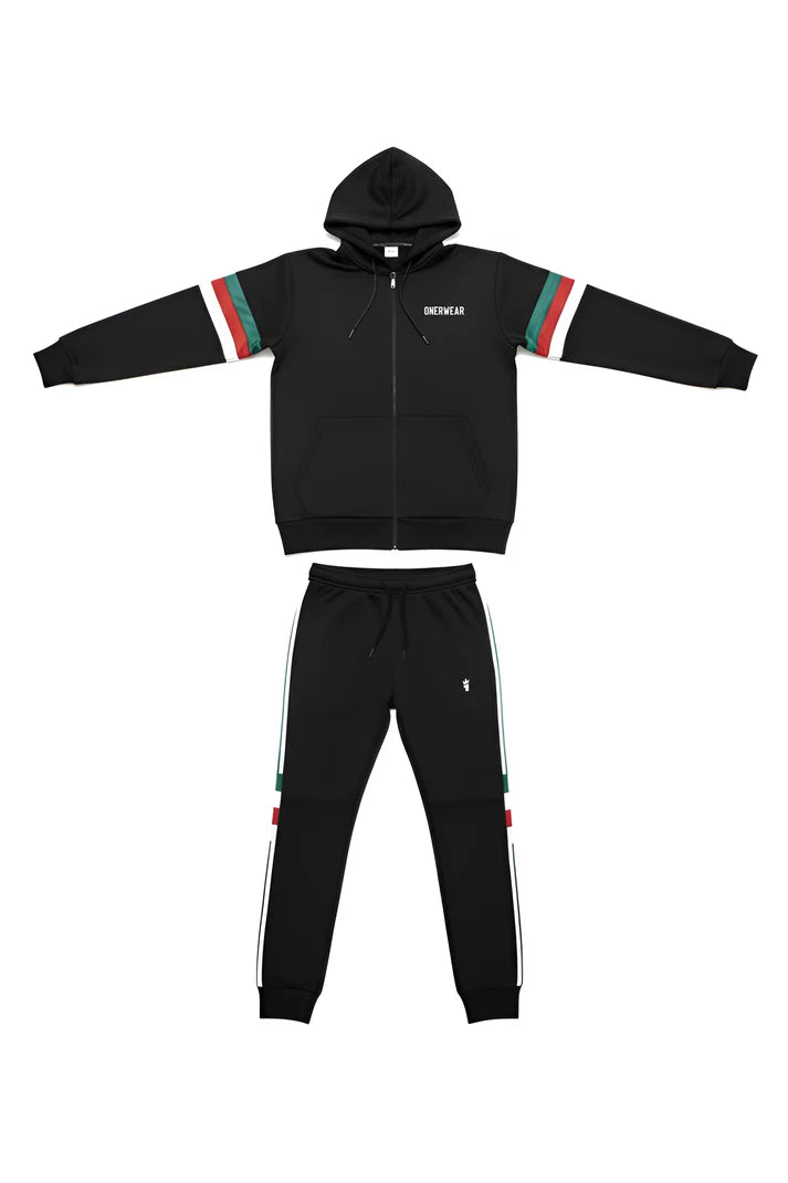 Womens - Winter Tracksuit - Tri Flare Black